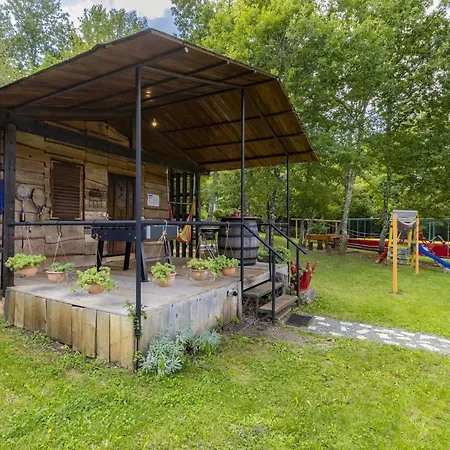 Red House Kraj Drage - With Swimming Pool And Playground Villa